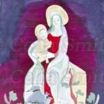 "Madonna of Sta. Lucia"
16" x 12"
Acrylic on Paper. SOLD
Prints available