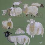 "Sheepscape"
12" x 12"
Acrylic on Acrylic Paper