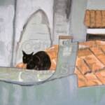 "Cat from Matera Two"
8"x 12"
Acrylic on Paper. SOLD
Prints available