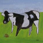 "Conventional Cow"
6"x 6"
Acrylic on Paper