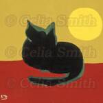 "Cat from Spain"
12x 13"
Acrylic on canvas. SOLD
11"x 10"  Prints available